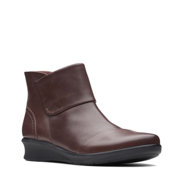 Clarks Womens Hope Track Ankle Boots Mahogany | UK-1308547